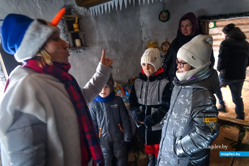 25.12.2022. Бобруйск. Открытие Усадьбы Деда Мороза в Центре ремесел поселка Глуша