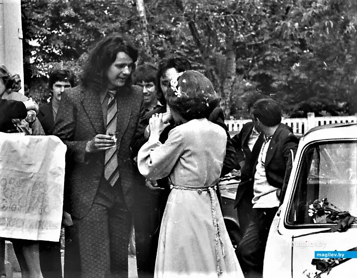 Гаврош на свадьбе Елены и Сергея Борисовых. Могилев, Могилев, 1970-е годы.