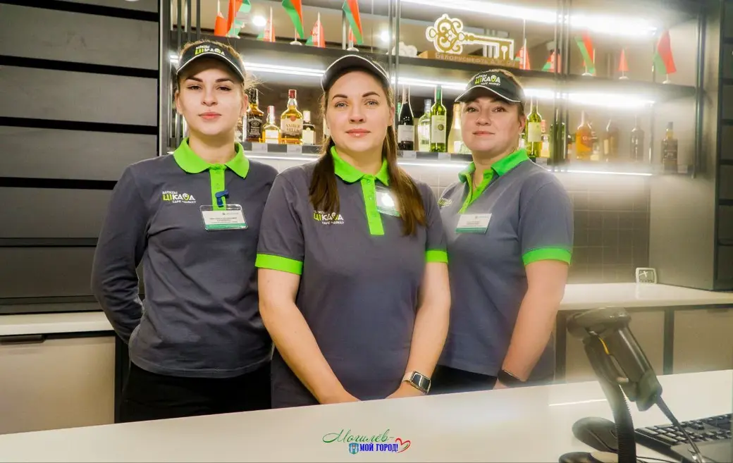 АЗС после ремонта по улице Карла Маркса в Могилеве. 10 января 2023 года. Фото телеграм-канал «Могилев – мой город».