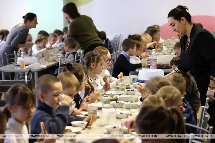 45-я могилевская школа стала участником пилотного проекта по питанию Министерства образования. Могилев, 13.01.2023 г. Фото: БЕЛТА