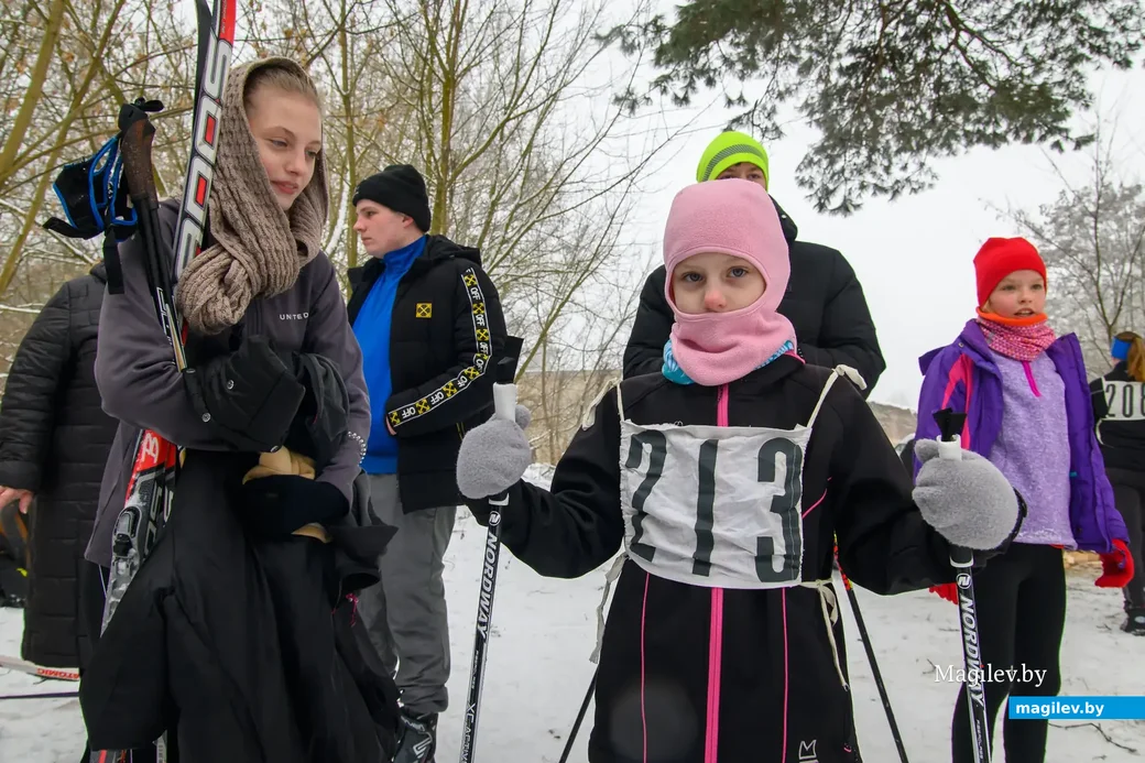 14.01.2023. Бобруйск. Любительские лыжные соревнования прошли на лыжной трассе "У Сан Саныча" в