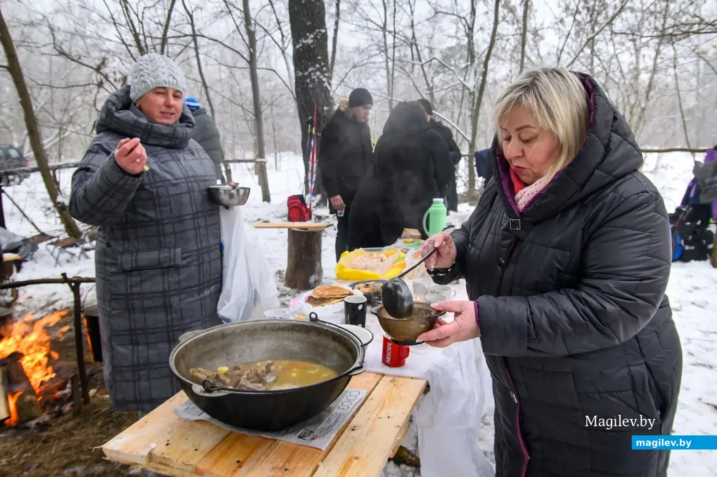 14.01.2023. Бобруйск. Любительские лыжные соревнования прошли на лыжной трассе "У Сан Саныча" в