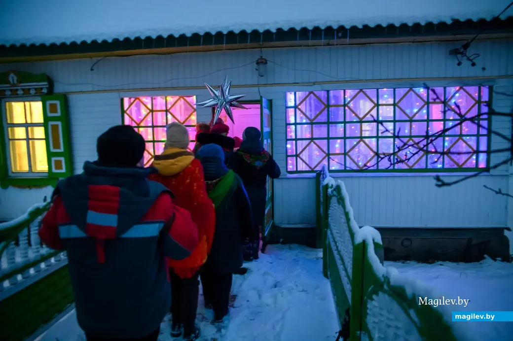 13.01.2023. Пятровічы - Мартынаўка - Мачулкі, Бабруйскі раён. Удзельнікі фальклёрнага калектыву