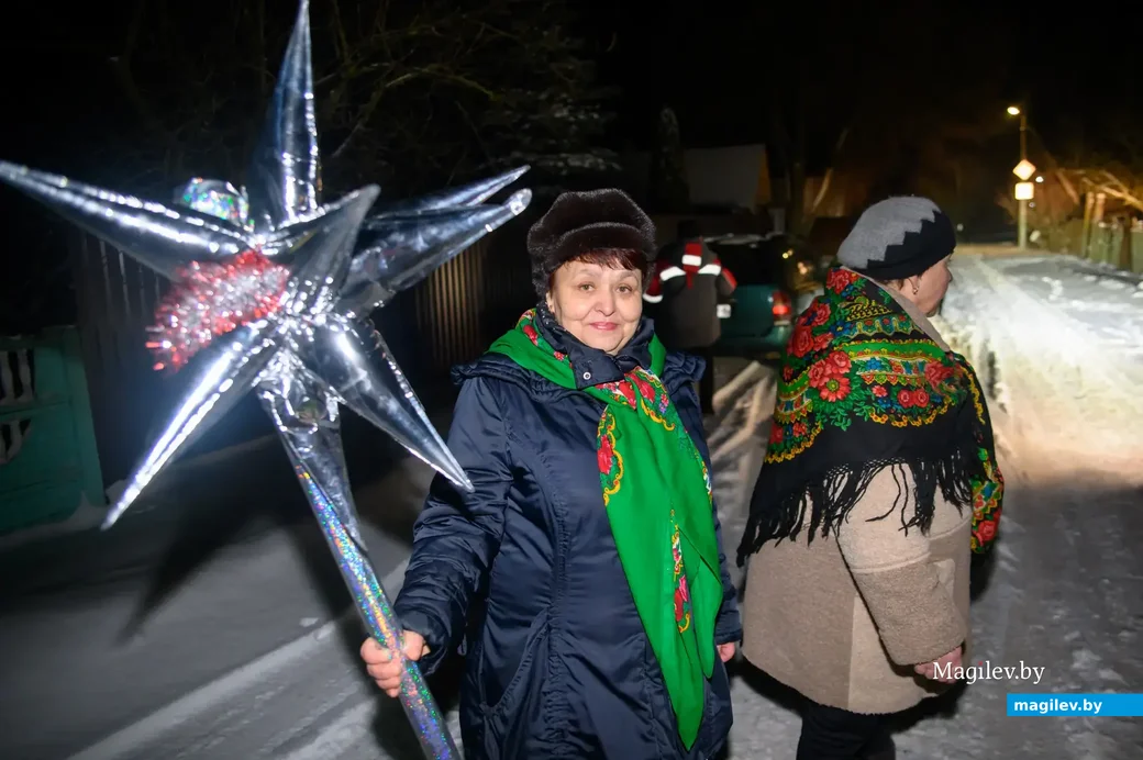 13.01.2023. Пятровічы - Мартынаўка - Мачулкі, Бабруйскі раён. Удзельнікі фальклёрнага калектыву