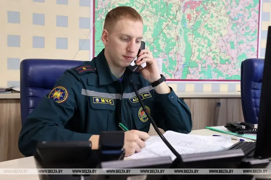 Молодой сотрудник МЧС из Могилева Александр Гусев о выборе профессии. Фото: БЕЛТА