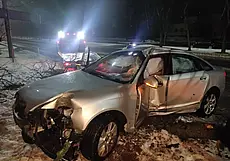 В Могилёве перевернулся автомобиль