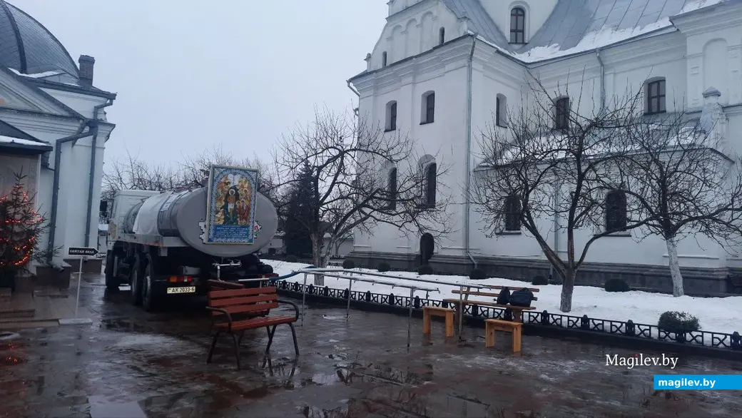 18.01.2023 г. Могилев, Свято-Никольский монастырь. Крещенскую воду можно набирать уже сегодня