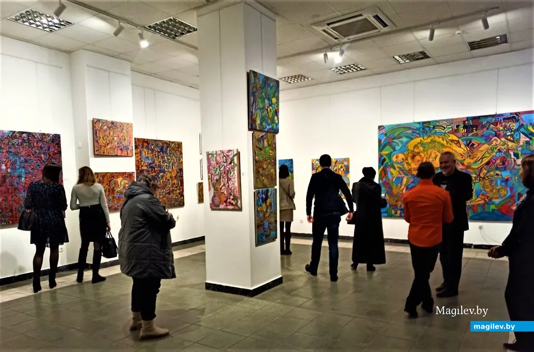 Открытие выставки Игоря Беспалова в галерее союза художников Беларуси. Минск, 17.01.2023 года.