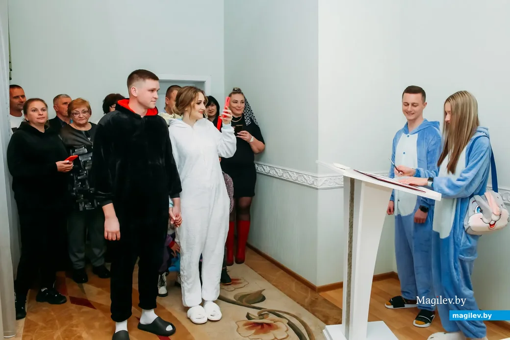 19.01.2023, Бобруйск. Пижамная свадьба Алины Уласевич и Виктора Каранкевича.