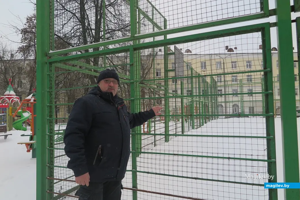 Январь 2023 г. Могилев, ул.Пионерская. А здесь играли в футбол