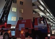 В Могилеве загорелся строящийся корпус больницы по улице Павлова