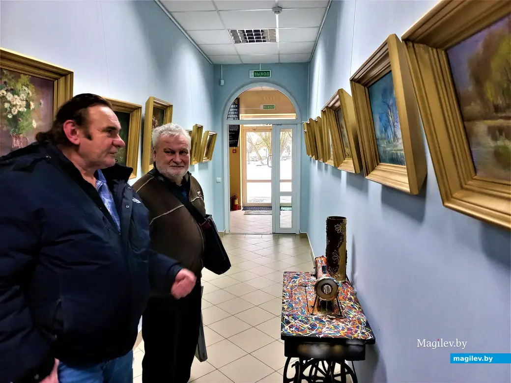 Выставка Николая Молчанова в галерее на Дубровенке. Могилев, 31.01.2023 года.