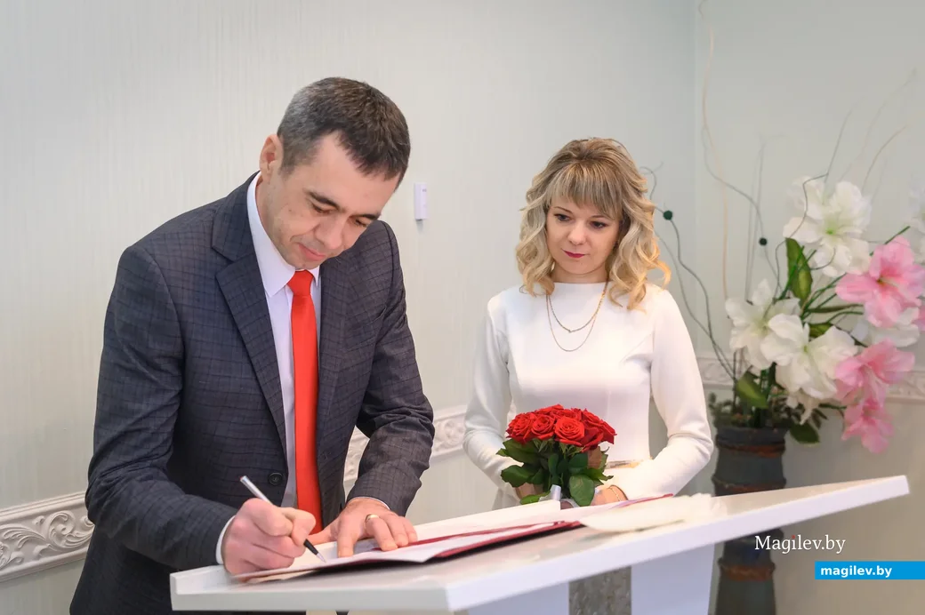 03.02.2023. Бобруйск. Дмитрий и Виктория Зотовы. Отдел ЗАГС Бобруйского горисполкома.