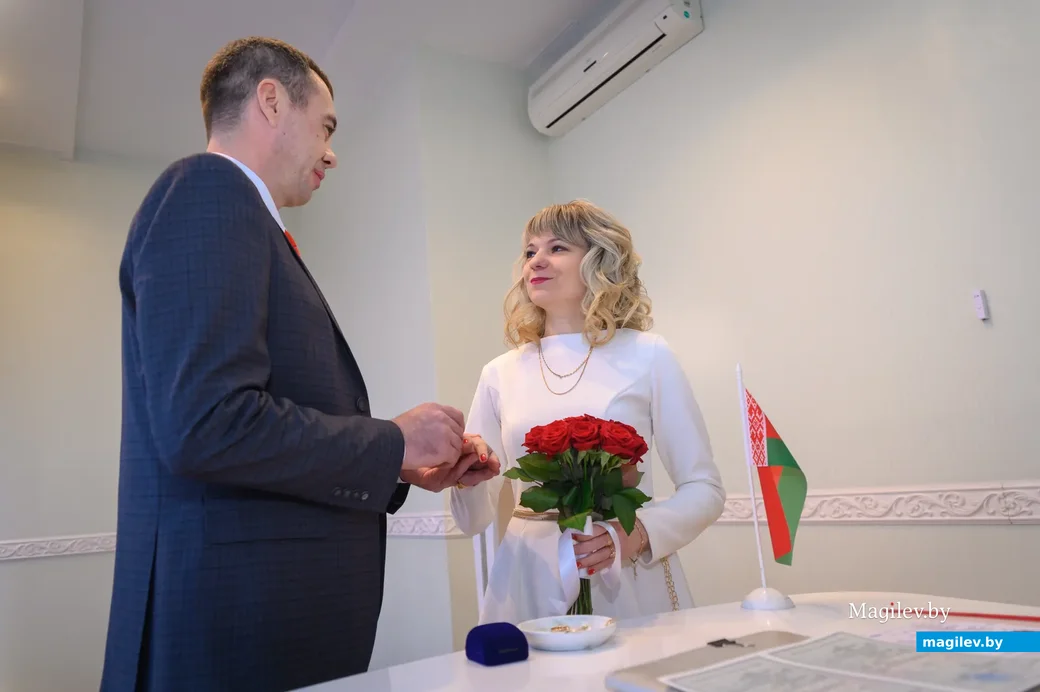 03.02.2023. Бобруйск. Дмитрий и Виктория Зотовы. Отдел ЗАГС Бобруйского горисполкома.