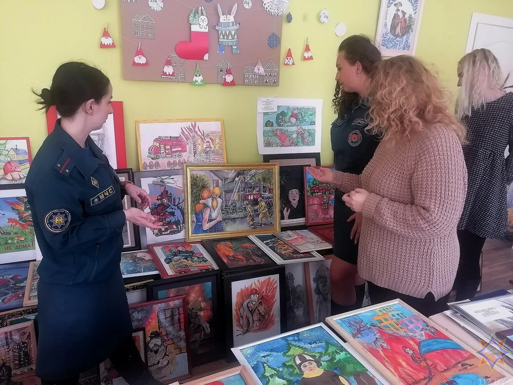 Городской этап смотра-конкурса «Спасатели глазами детей-2023» в Могилеве. Фото: mogilev.mchs.gov.by