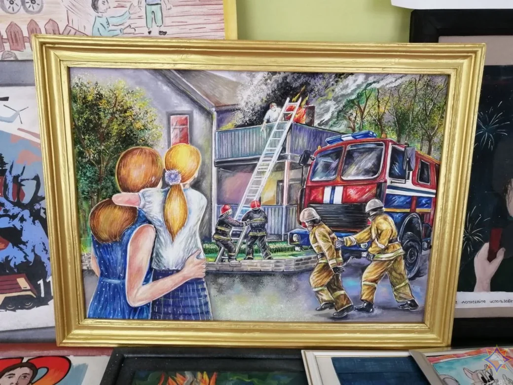 Городской этап смотра-конкурса «Спасатели глазами детей-2023» в Могилеве. Фото: mogilev.mchs.gov.by