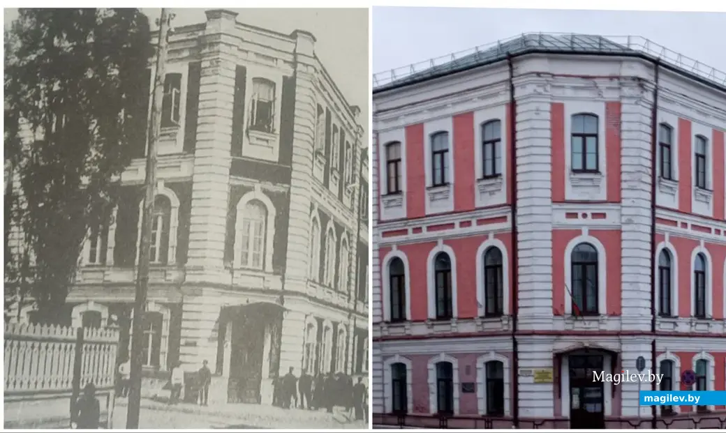 Могилев, перекресток улиц Маркса и Боткина. Фельдшерская школа (XIX век) - ныне медколледж.