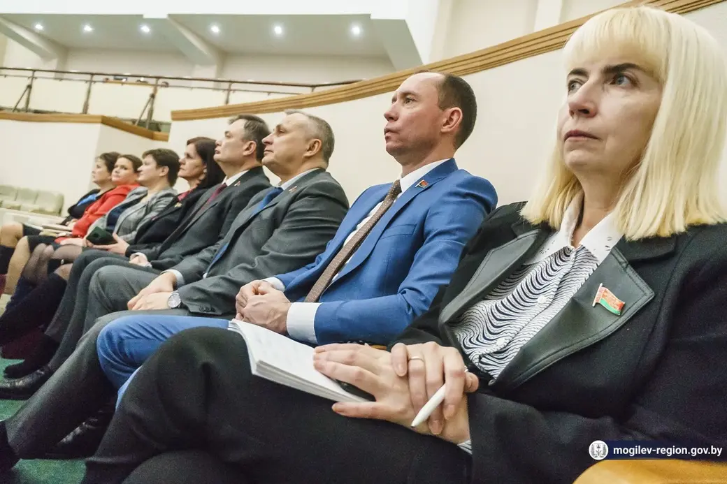Сорок четвертая сессия областного Совета депутатов. Могилев, 8.02.2023 г. Фото: mogilev-region.gov.by