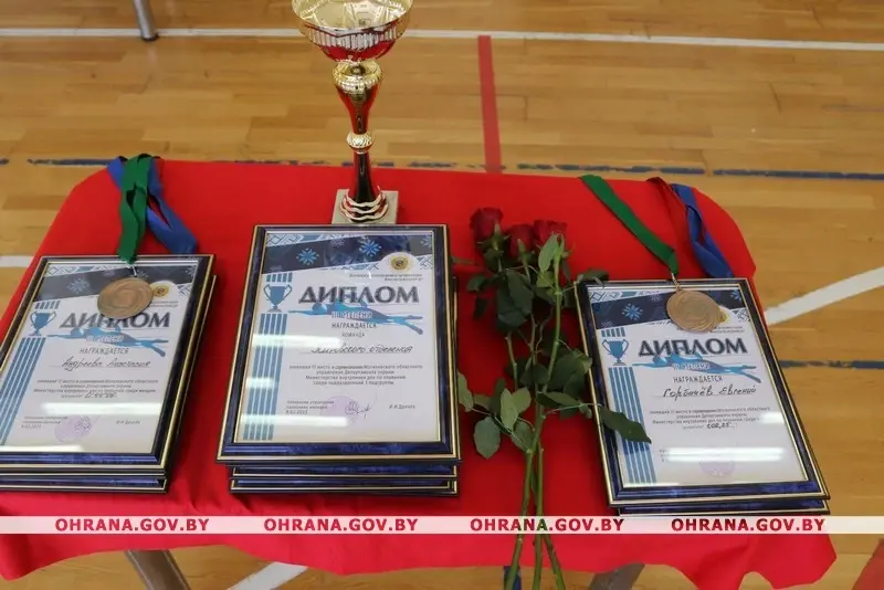 Лично-командные соревнования по плаванию среди сотрудников подразделений охраны области. Фото: mogilev.ohrana.gov.by.