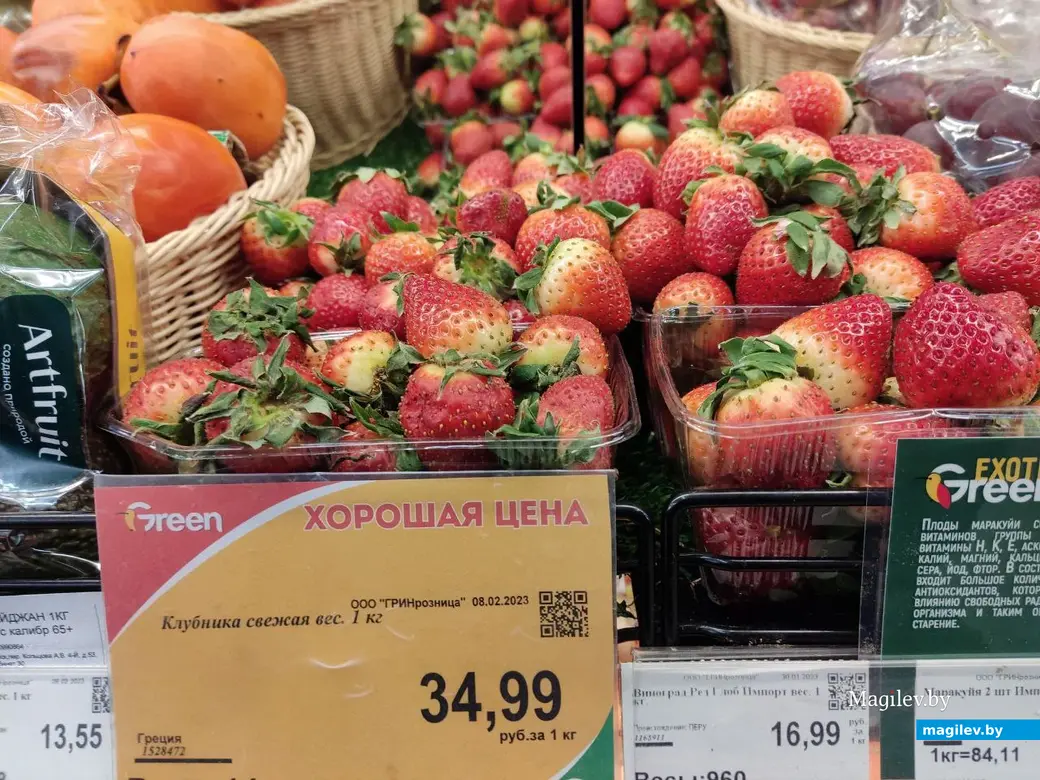 Торговый центр «Грин» по улице Островского. Могилев, 10.02.2023 г