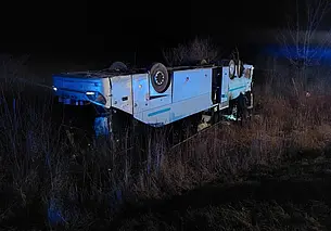 В Германии перевернулся автобус с пассажирами из Беларуси и других стран