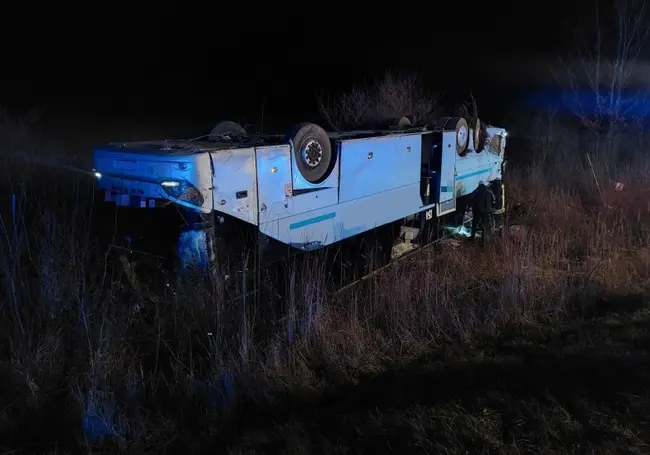 В Германии перевернулся автобус с пассажирами из Беларуси и других стран. Пострадали 35 человек