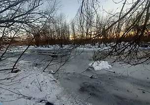 В Добрушском районе 10-летний ребенок провалился под лед