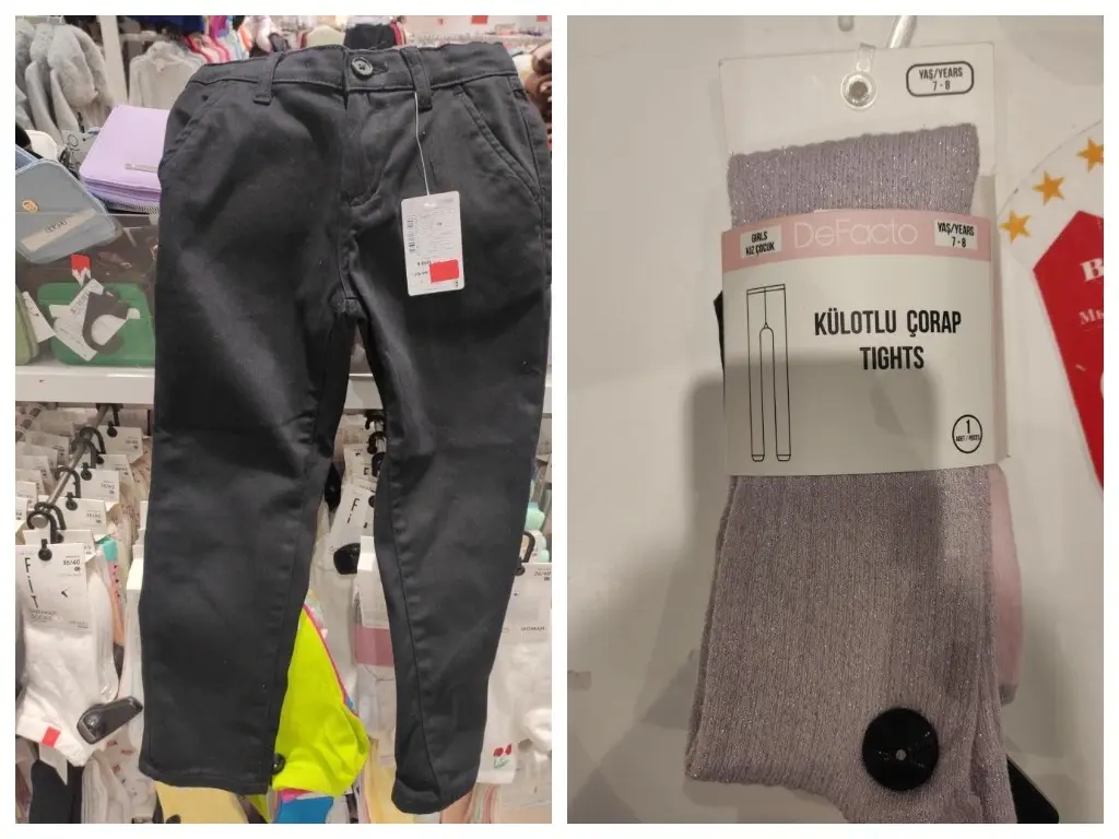 Школьная коллекция DeFacto проверку не прошла.