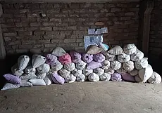 Почти две тонны зерна удалось умыкнуть жителю Дрибинского района