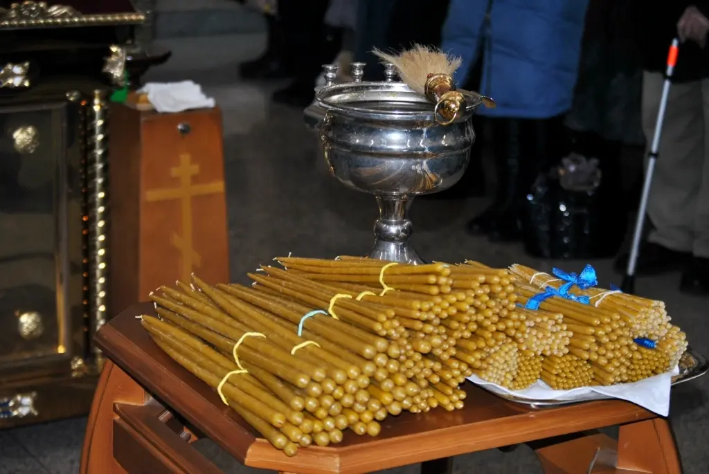 Архиепископ Могилевский и Мстилавский Софроний совершил Божественную Литургию в Спасо-Преображенском кафедральном соборе города Могилева. 15.02.2023 г. Фото: