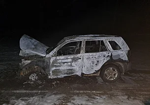 Огонь охватил легковушку на трассе Могилев – Шклов