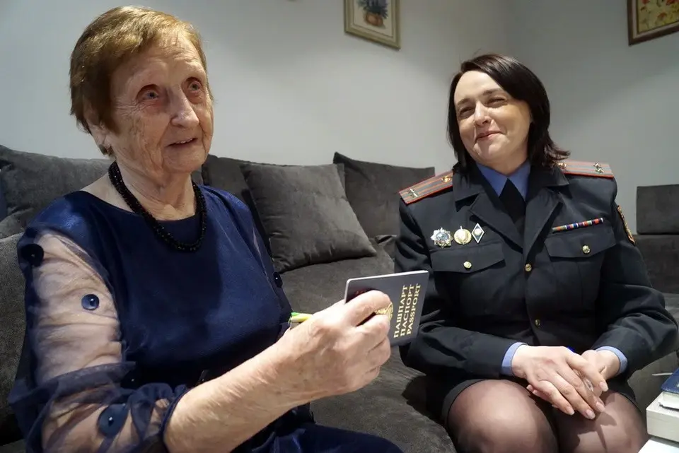 100-летний юбилей отметила жительница Могилева Надежда Бамбизова. Фото: Сергей Карпеков, vestnikmogileva.by.