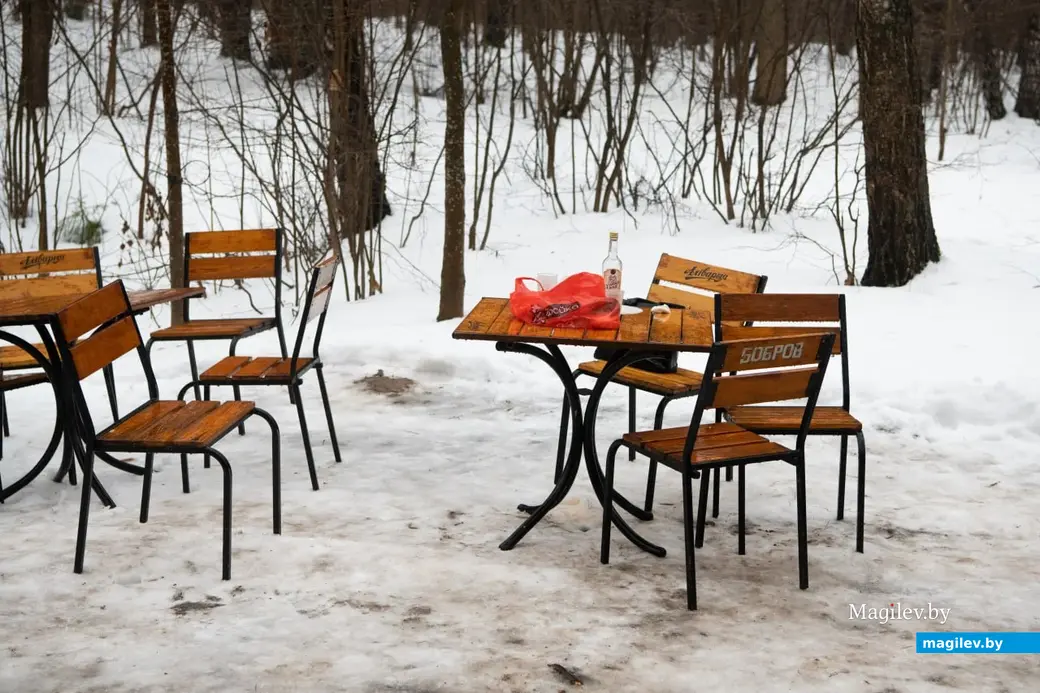 Могилев, 25 февраля 2023 года. Гуляния на Масленицу в Печерском лесопарке.