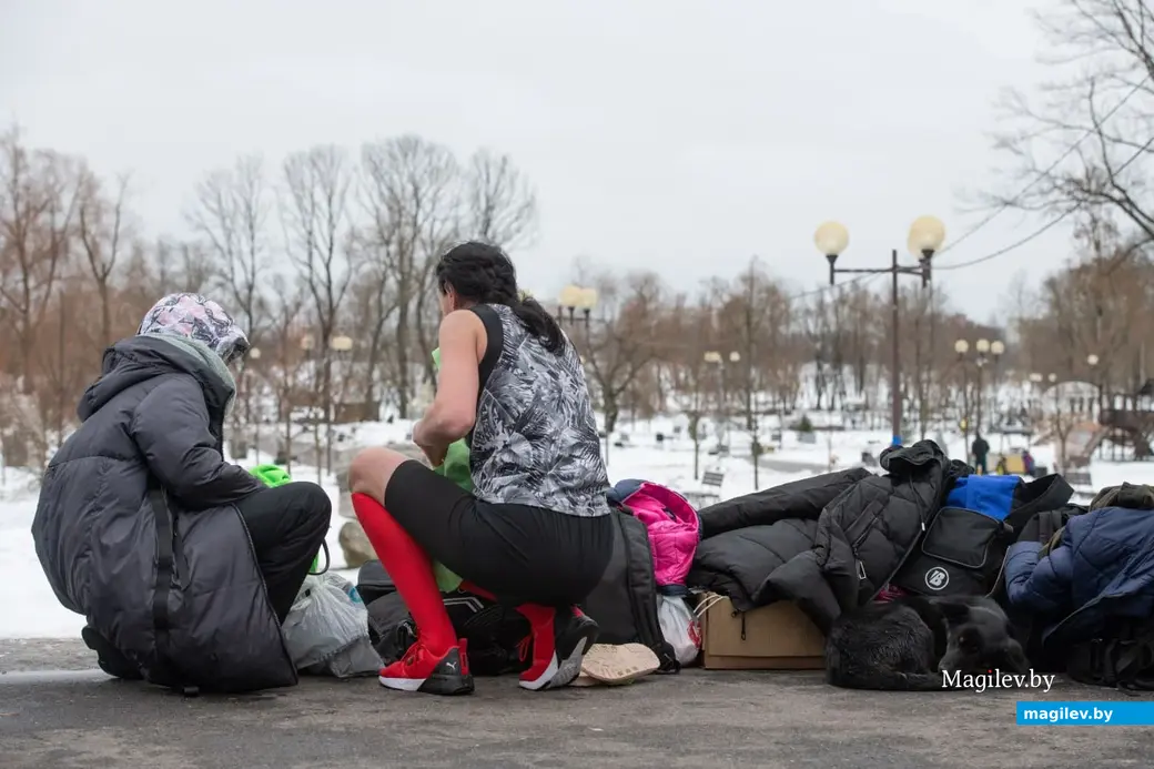 Могилев, 26 февраля 2023 года. Фестиваль закаливания «ЗакалФест» в парке Подниколье.