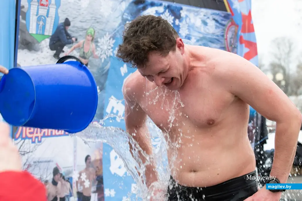 Могилев, 26 февраля 2023 года. Фестиваль закаливания «ЗакалФест» в парке Подниколье.