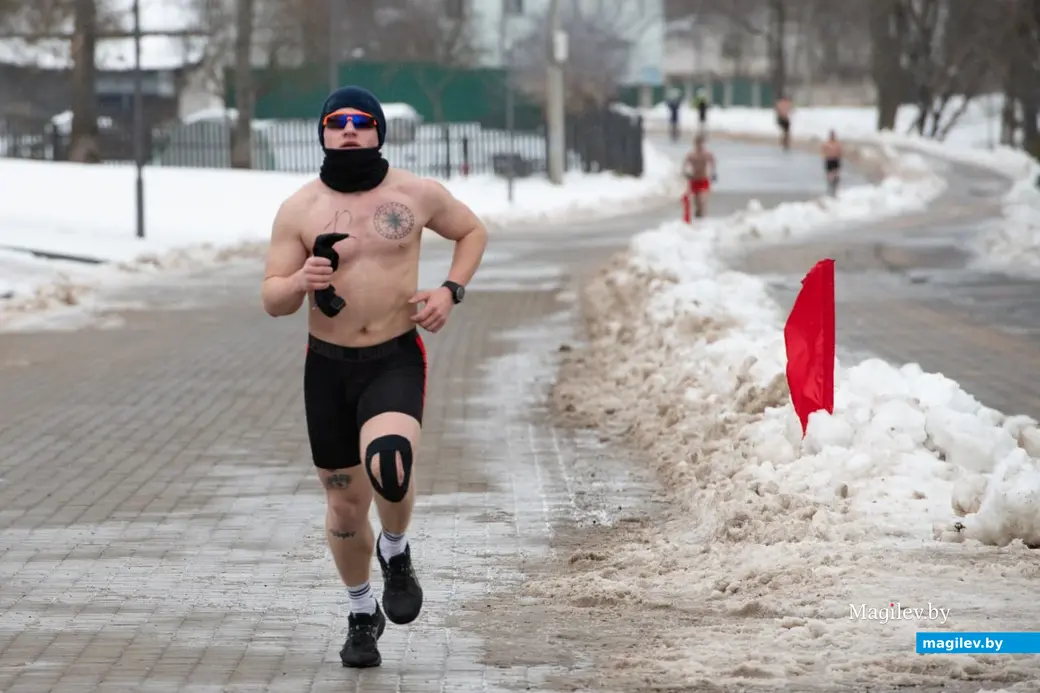 Могилев, 26 февраля 2023 года. Фестиваль закаливания «ЗакалФест» в парке Подниколье.