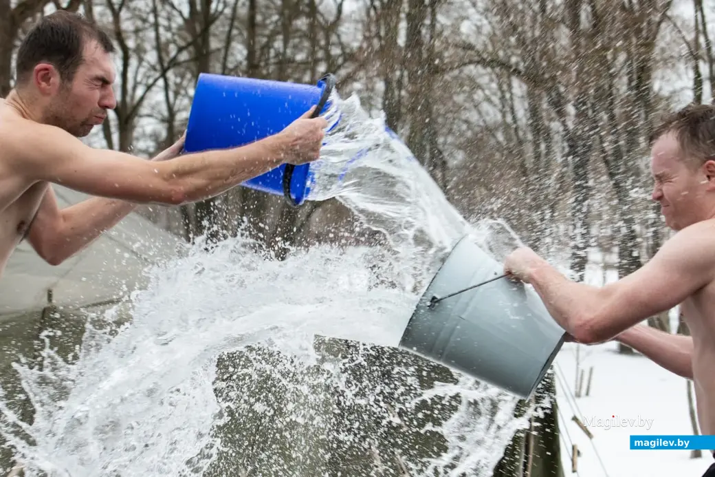 Могилев, 26 февраля 2023 года. Фестиваль закаливания «ЗакалФест» в парке Подниколье.