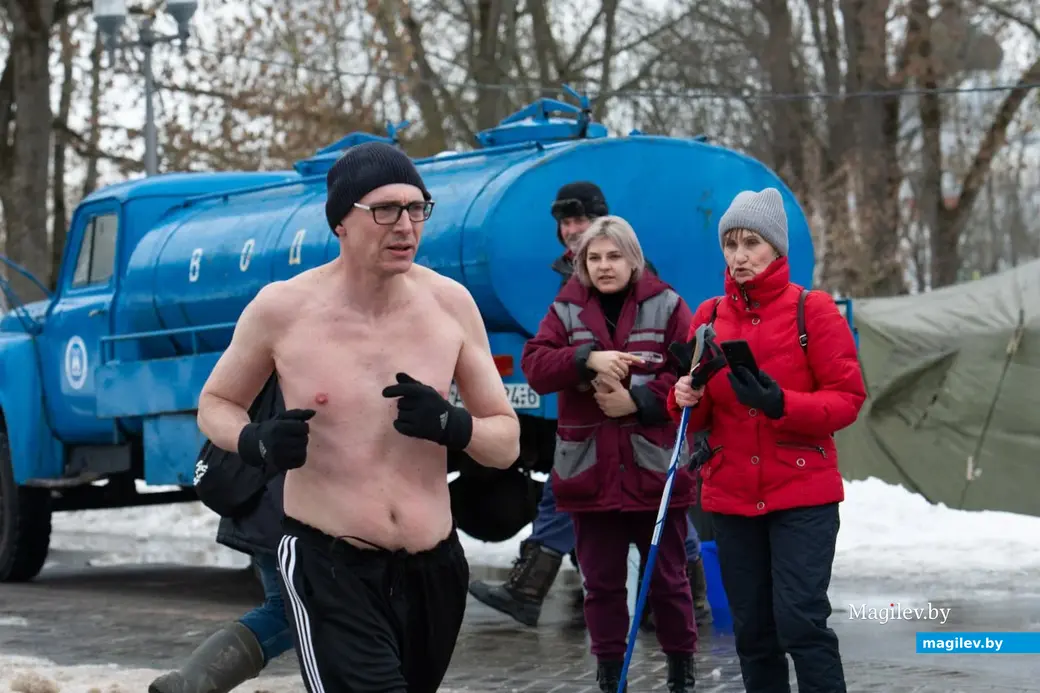 Могилев, 26 февраля 2023 года. Фестиваль закаливания «ЗакалФест» в парке Подниколье.
