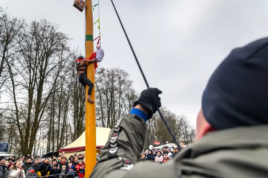 26.02.2023. Бобруйск. Городской парк культуры и отдыха. Народные масленичные гулянья «Шчодрая масленка на добрая зямлi».