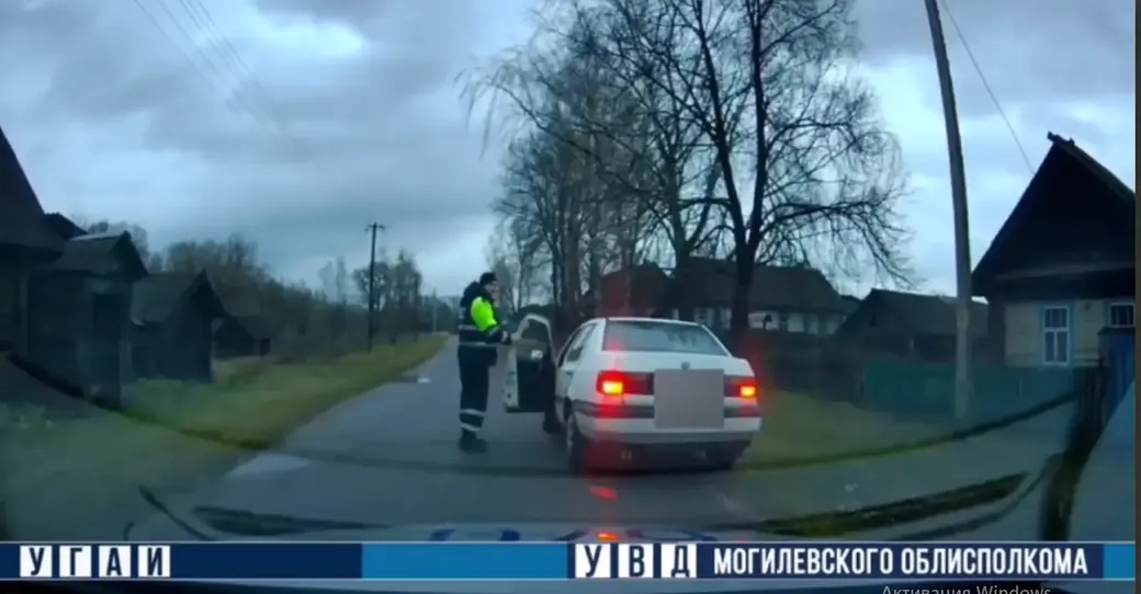 Хотимский район Могилевской области. Ноябрь 2023 г. Фото УГАИ УВД облисполкома.
