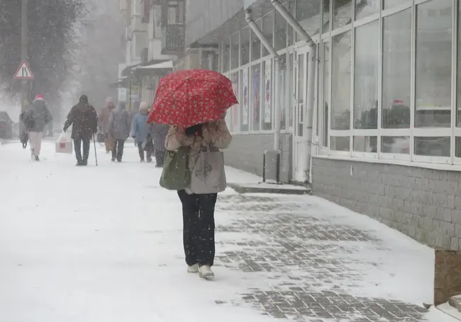В Могилев в конце ноября пришла зима. Фотофакт