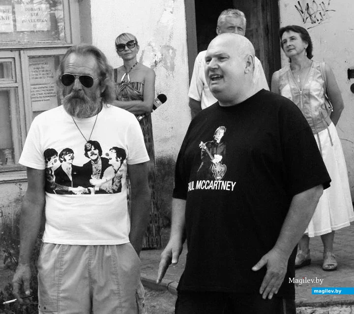 2017 г. Могилев. Сергей Столяров (справа) на встрече могилевских «семидесятников».