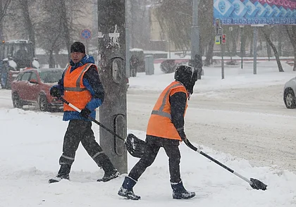 Могилев заметает снегом. Фотозарисовка с городских улиц