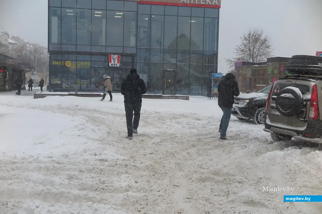 29 ноября 2023 г. Могилев снова заметает снегом!