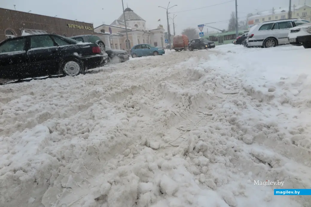 29 ноября 2023 г. Могилев снова заметает снегом!