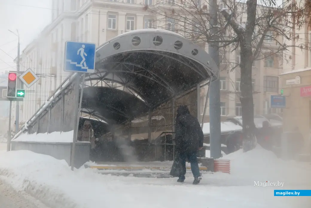 29 ноября 2023 г. Могилев снова заметает снегом!