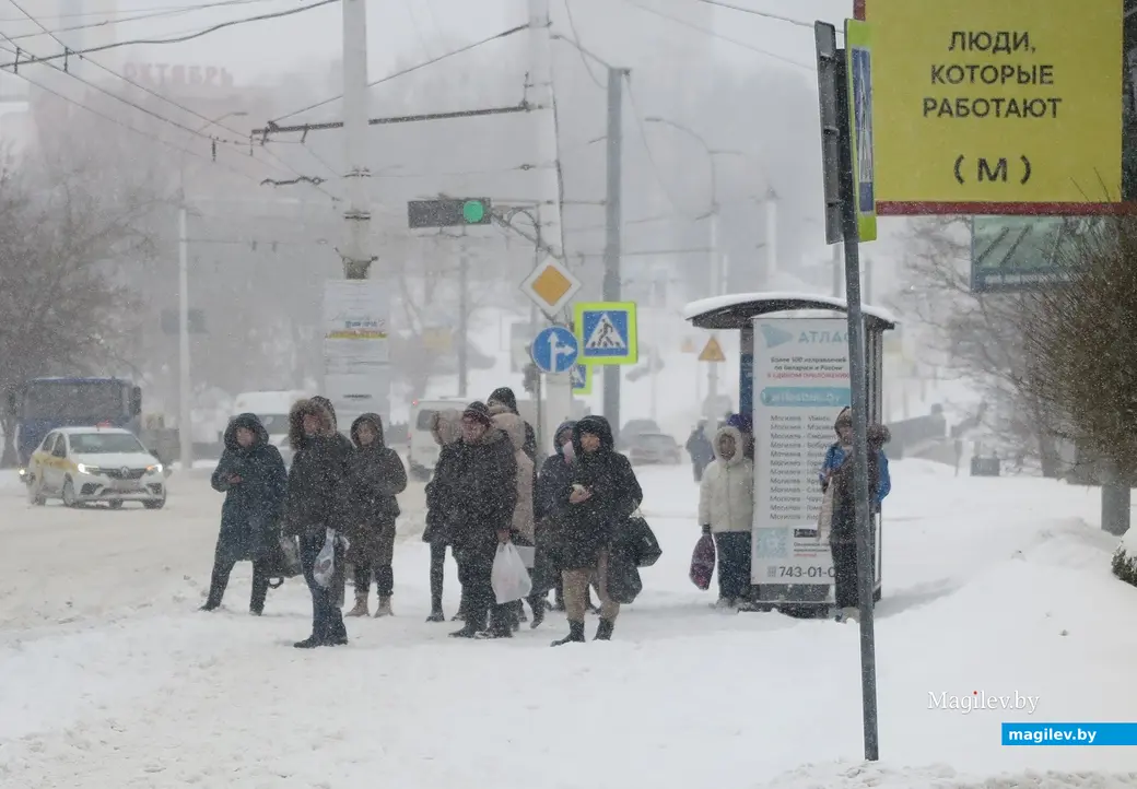29 ноября 2023 г. Могилев снова заметает снегом!