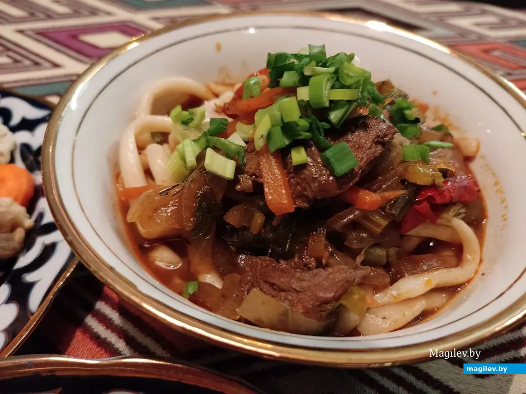 «Гастрофест» в Могилеве. Чайхана «Рахмат», 23.11.2023 г. Лагман по-уйгурски