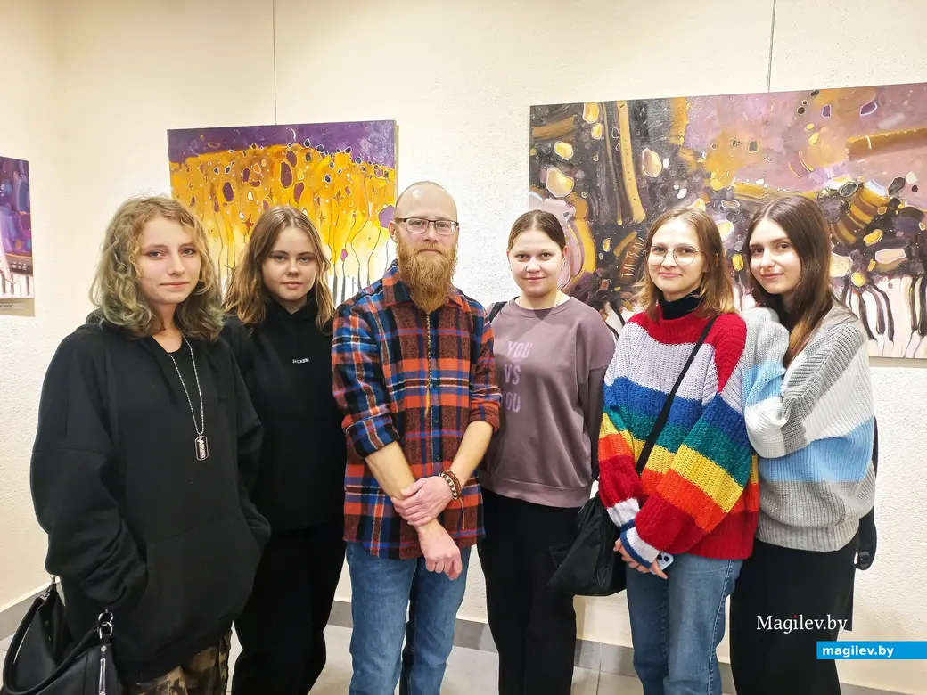 Открытие выставки Антона Тихоновца и Евгена Зайцева. Могилев, выставочный зал музея истории Могилева. Могилев, 29.11.23 г.