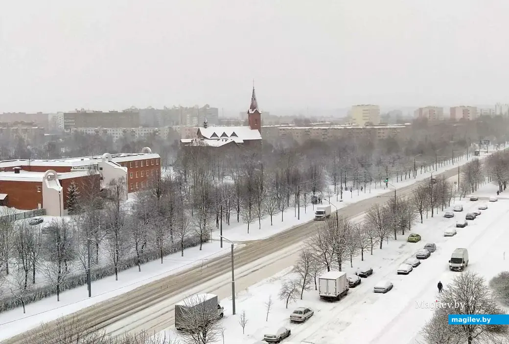 Могилев после вьюги. 30 ноября 2023 года.